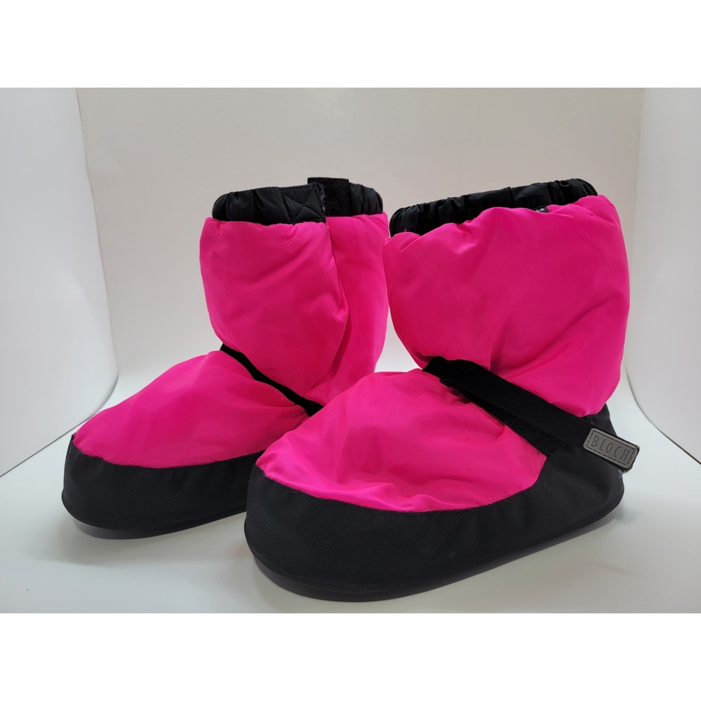 Bloch Irina & Max Dance Warm Up Booties Pink Black IM009 Kids Size Large Large